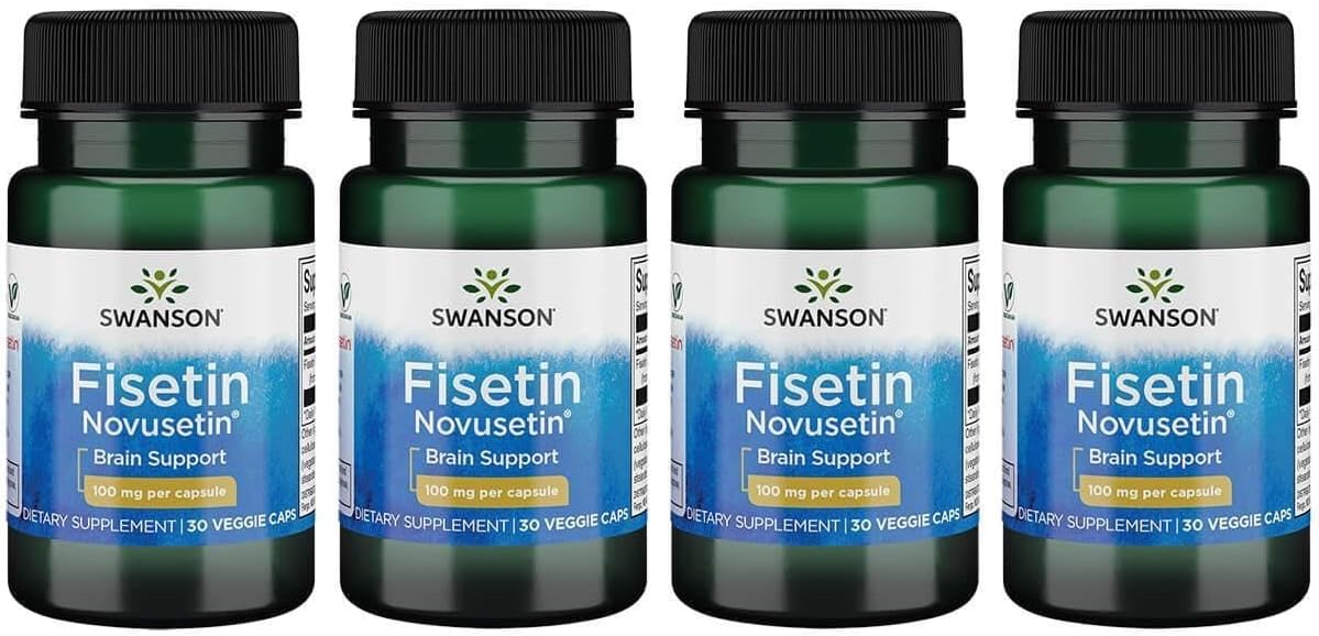 Swanson Fisetin Molecularly Similar to Apigenin, Luteolin and Quercetin 100 mg 30 Veg Capsules (3 Pack) - görsel 2