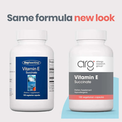 Nutricology Vitamin E Succinate 400 IU - d-Alpha-Tocopheryl Succinate Dry Powder Capsules