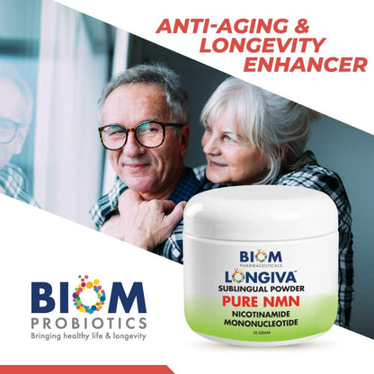 Biom NMN Sublingual Powder – Advanced Nanotised Nicotinamide Mononucleotide