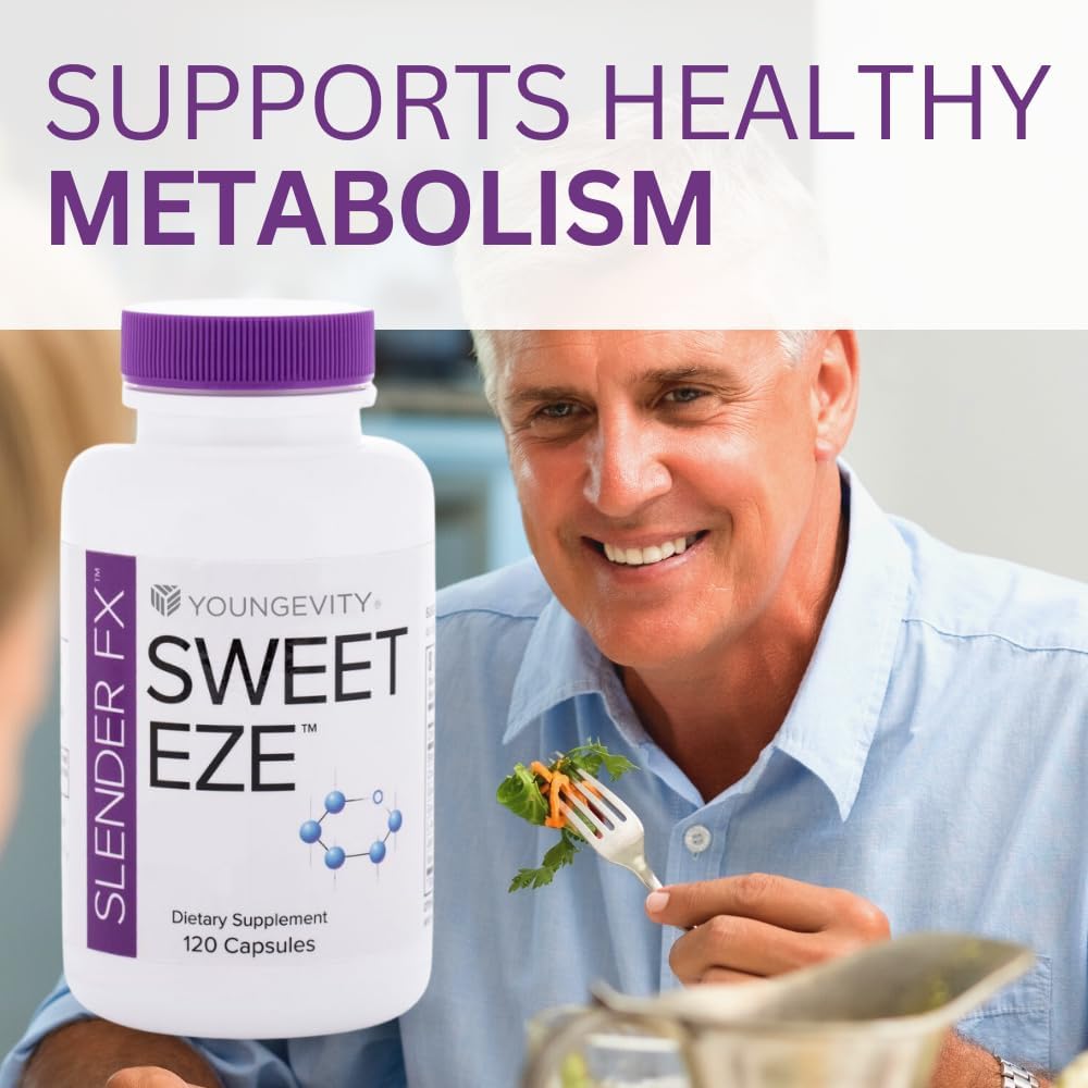 Youngevity Slender FX Sweet EZE - 4 Pack 120 Capsules per Bottle - görsel 6