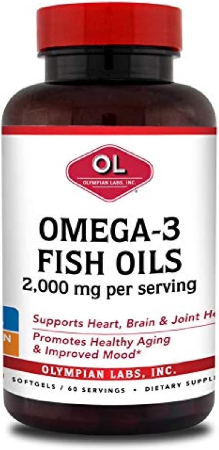 Olympian Labs Mega Omega 3 Fish Oil, 60 Softgels - görsel 9