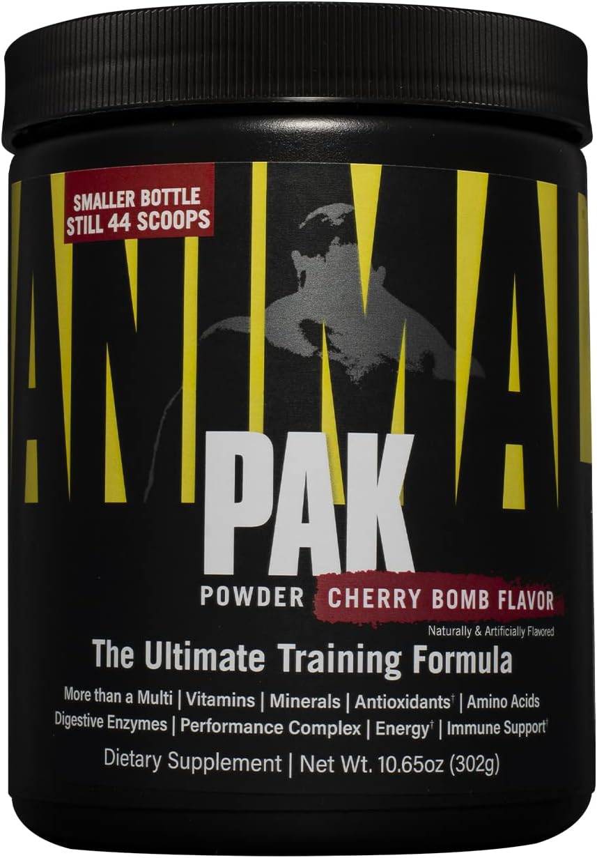 Animal Pak – Convenient All-in-One Vitamin & Supplement Powder – Cherry Bomb – 44 Scoops - görsel 1