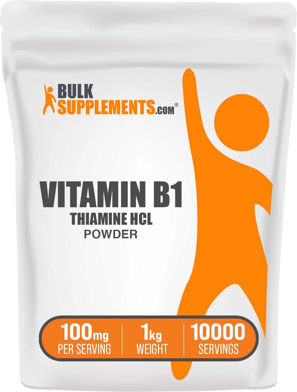 Thiamine HCl Powder - Vitamin B1 Supplement, 100mg per Serving, 500g - görsel 6