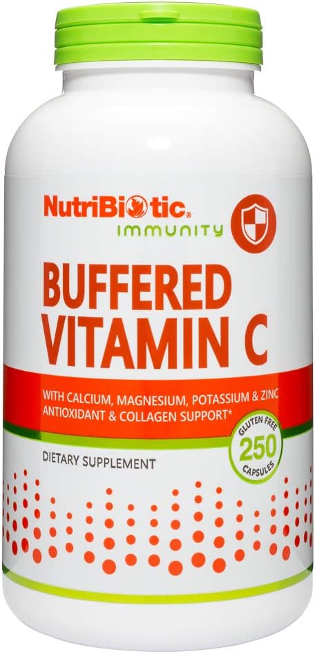 NutriBiotic Buffered Vitamin C 500mg, 250 Capsules - görsel 1