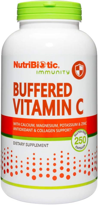 NutriBiotic Buffered Vitamin C 500mg, 250 Capsules