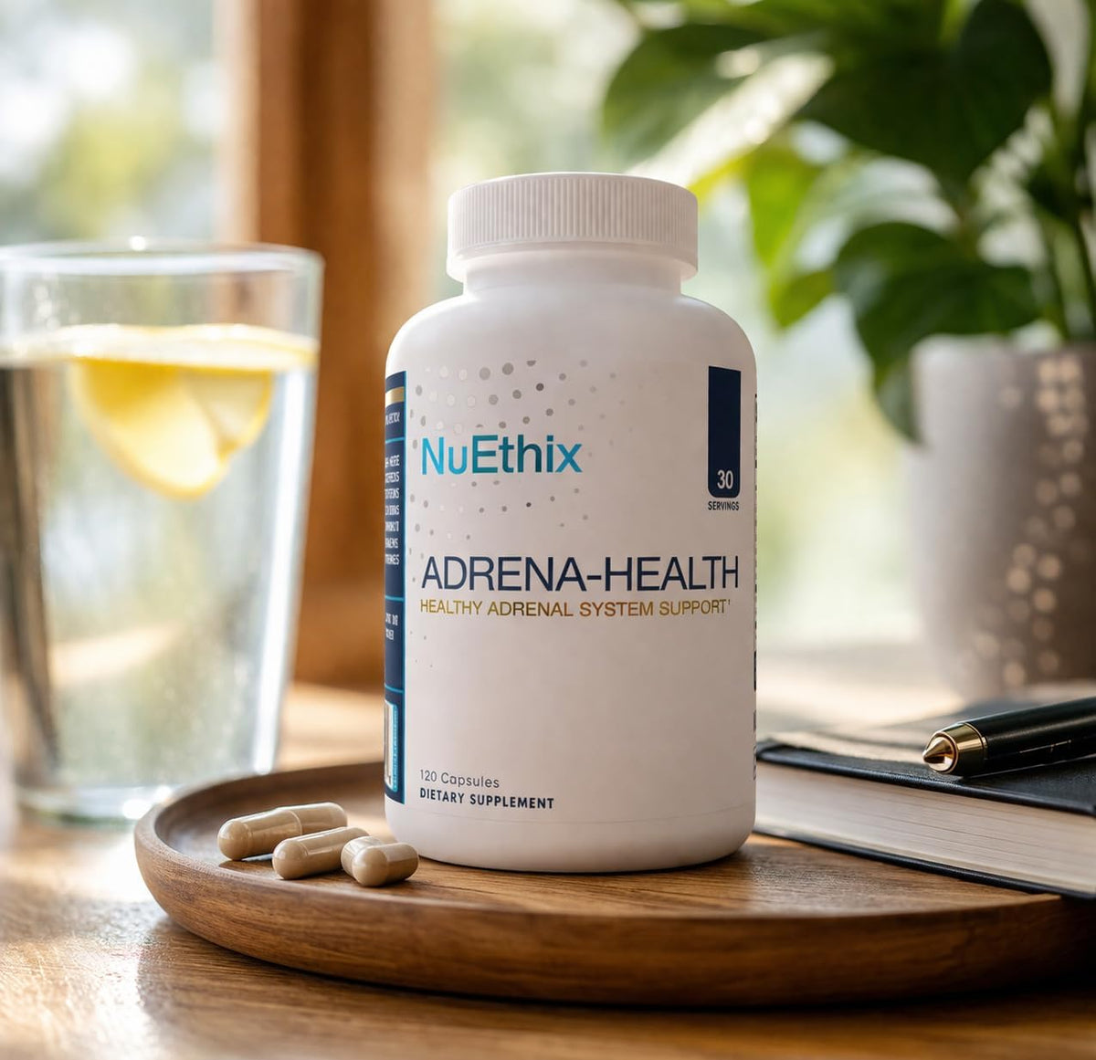 NuEthix Formulations Adrena-Health – Adrenal Support Supplement (120 Capsules) - görsel 5