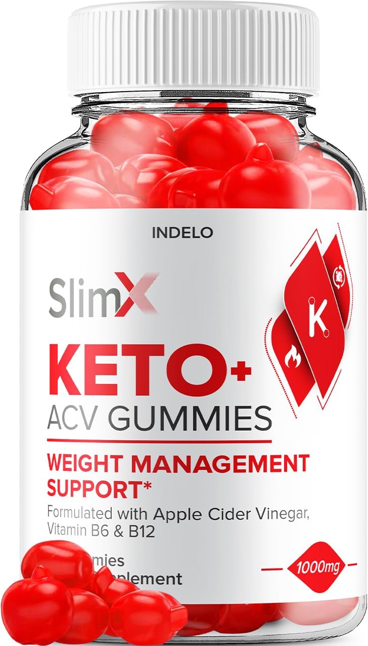 SlimX Keto ACV Gummies – Advanced Formula with Apple Cider Vinegar, B12, Beet Juice & Pomegranate, 60 Gummies - görsel 1