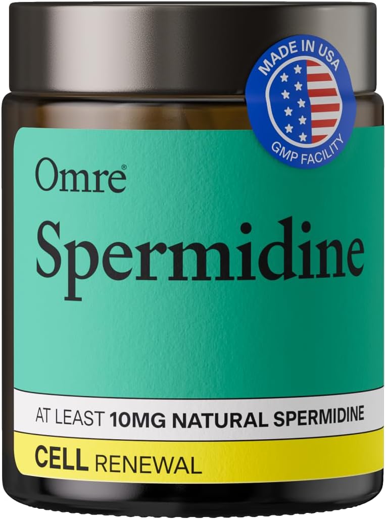 OMRE Spermidine Supplement – 10mg Natural Spermidine from Wheat Germ Extract - görsel 1