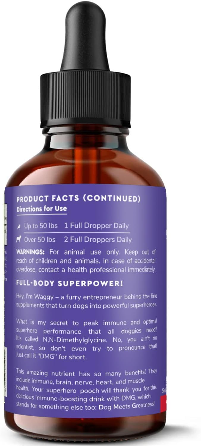 Wonder Paws Premium DMG for Dogs – Immune Support Liquid Supplement, 118 ml - görsel 8
