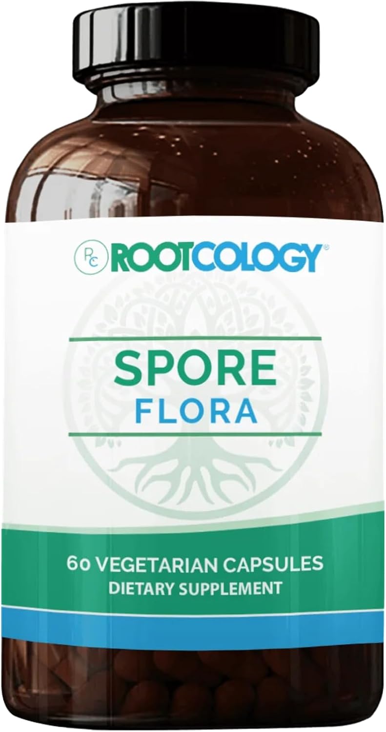 Rootcology Spore Flora – Broad-Spectrum Spore-Forming Probiotic, 60 Vegetarian Capsules - görsel 1