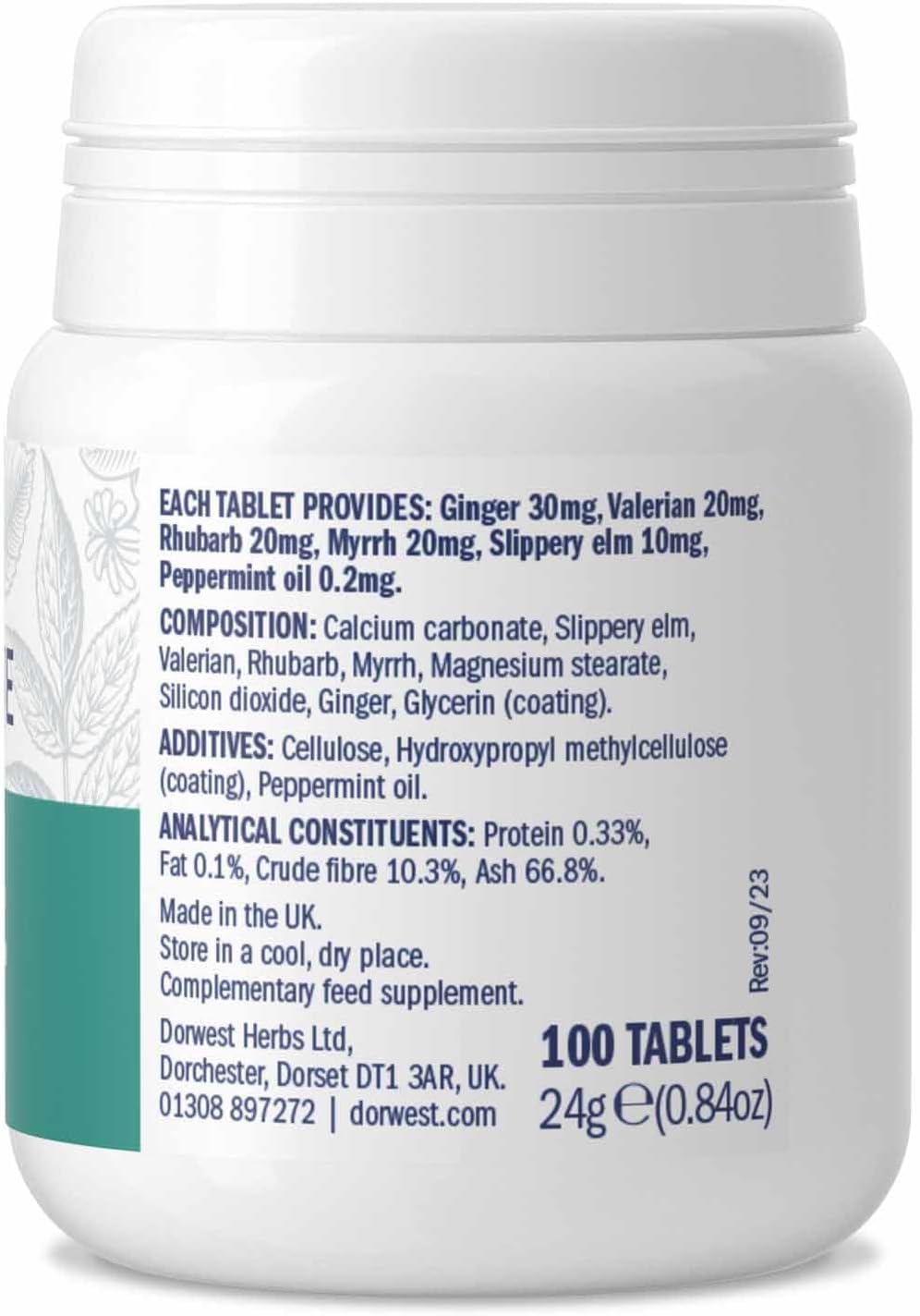 Digestive Aid Tablets for Dogs & Cats by Dorwest - görsel 3