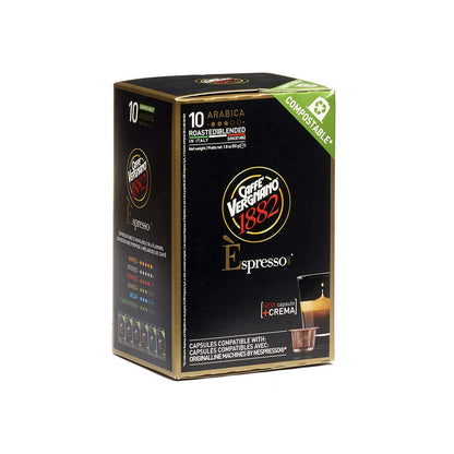Caffe Vergnano Cremoso Capsules Compatible with Nespresso OriginalLine Machines - 50 Pack