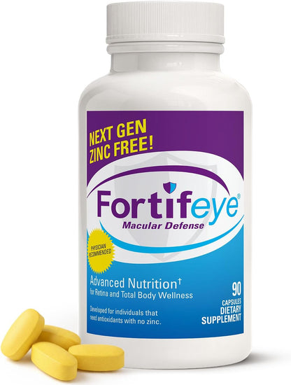 Fortifeye Macular Defence Multivitamin - All-Natural Eye & Body Supplement with Lutein & Zeaxanthin, 90 Tablets