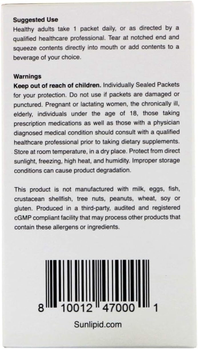 SunLipid Liposomal Vitamin C with MCT Oil – 30 Sachets, 5 ml Each - görsel 4
