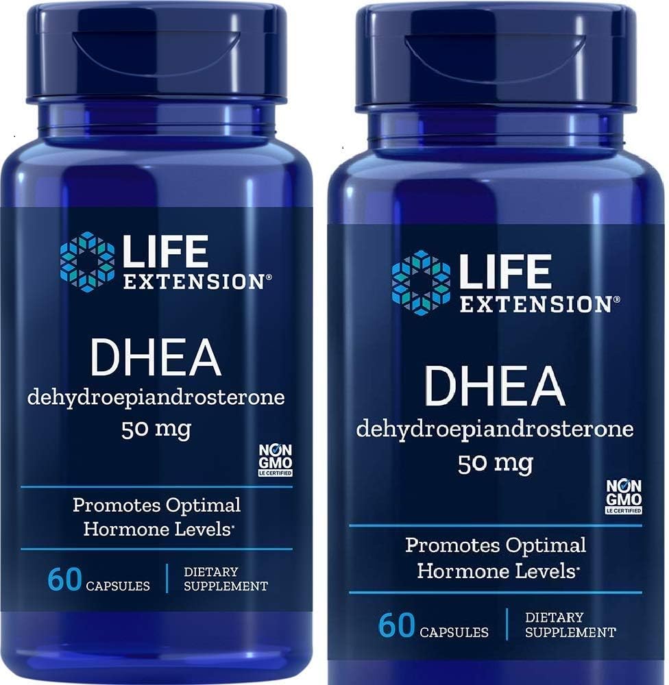 Life Extension DHEA 50 mg, 60 Capsules (2 Pack) - görsel 1