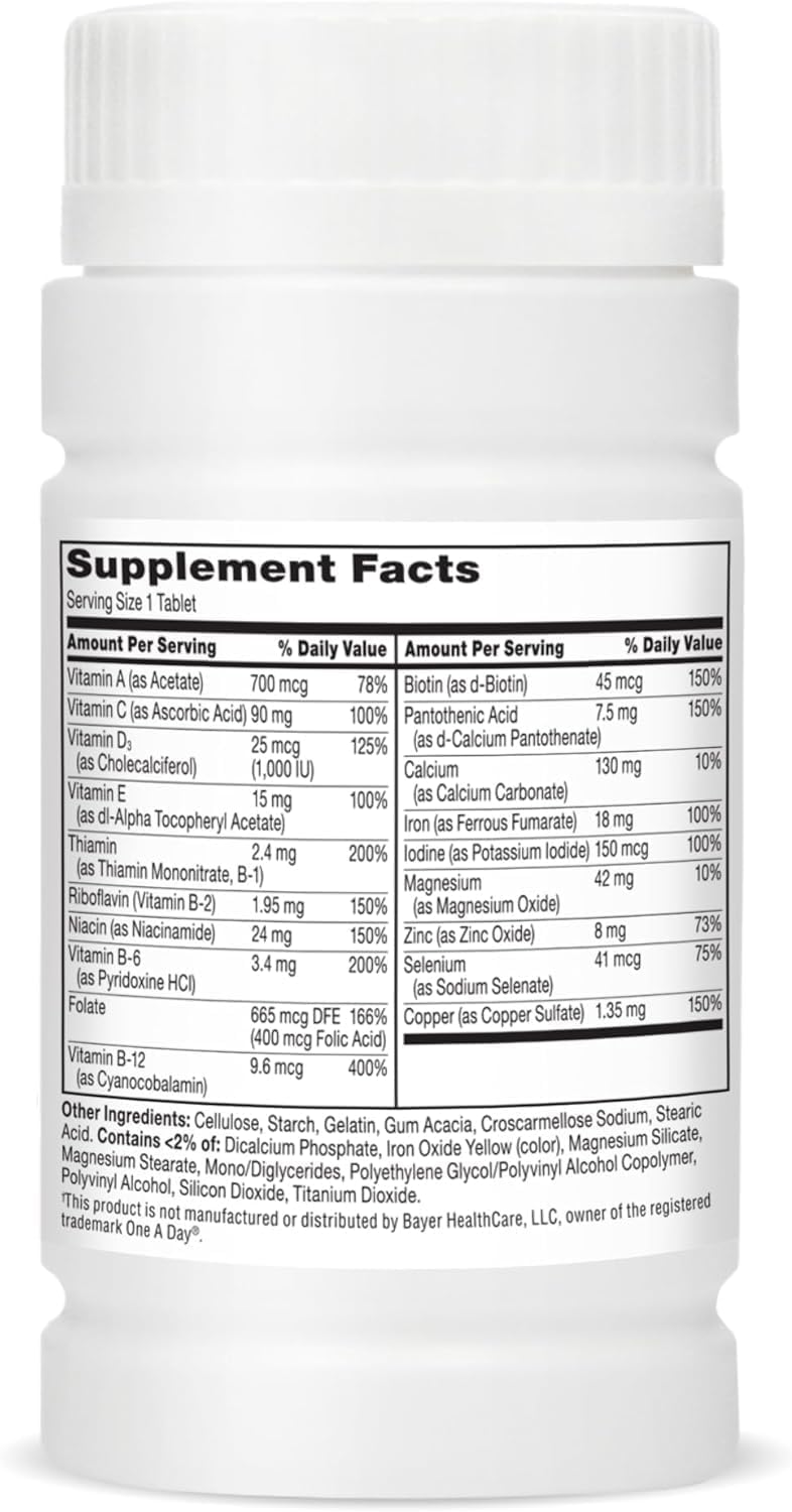 21st Century Women's One Daily Multivitamin Multimineral Supplement - 100 Tablets (Pack of 2) - görsel 3
