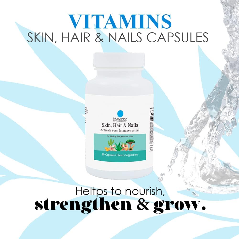 Dr. Robaina Skin Care Solution - Skin, Hair & Nails Capsules - Immune Support - 60 Capsules - görsel 6