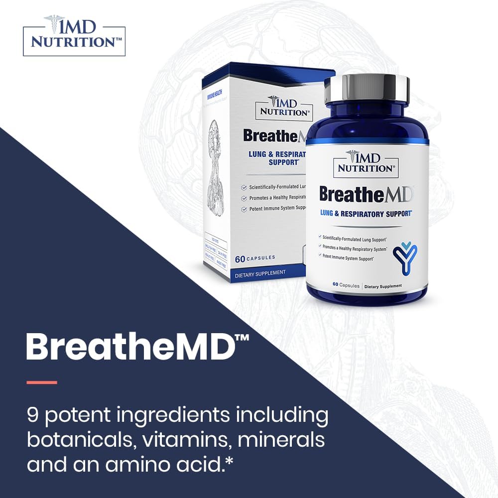 1MD Nutrition BreatheMD – Lung and Respiratory Support Supplement - görsel 4