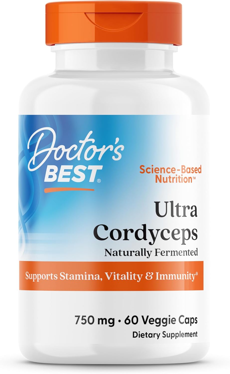 Doctor's Best Ultra Cordyceps Supplement – 750 mg, 60 Vegan Capsules - görsel 1