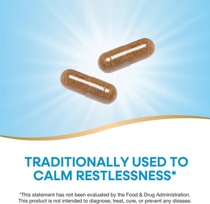 Nature’s Way Hops Flowers, Traditionally Used to Calm Restlessness*, 620 mg per 2-capsule Serving, Herbal Food Supplement, Vegan, Gluten-free & Dairy-free, 100 Capsules (Packaging May Vary)