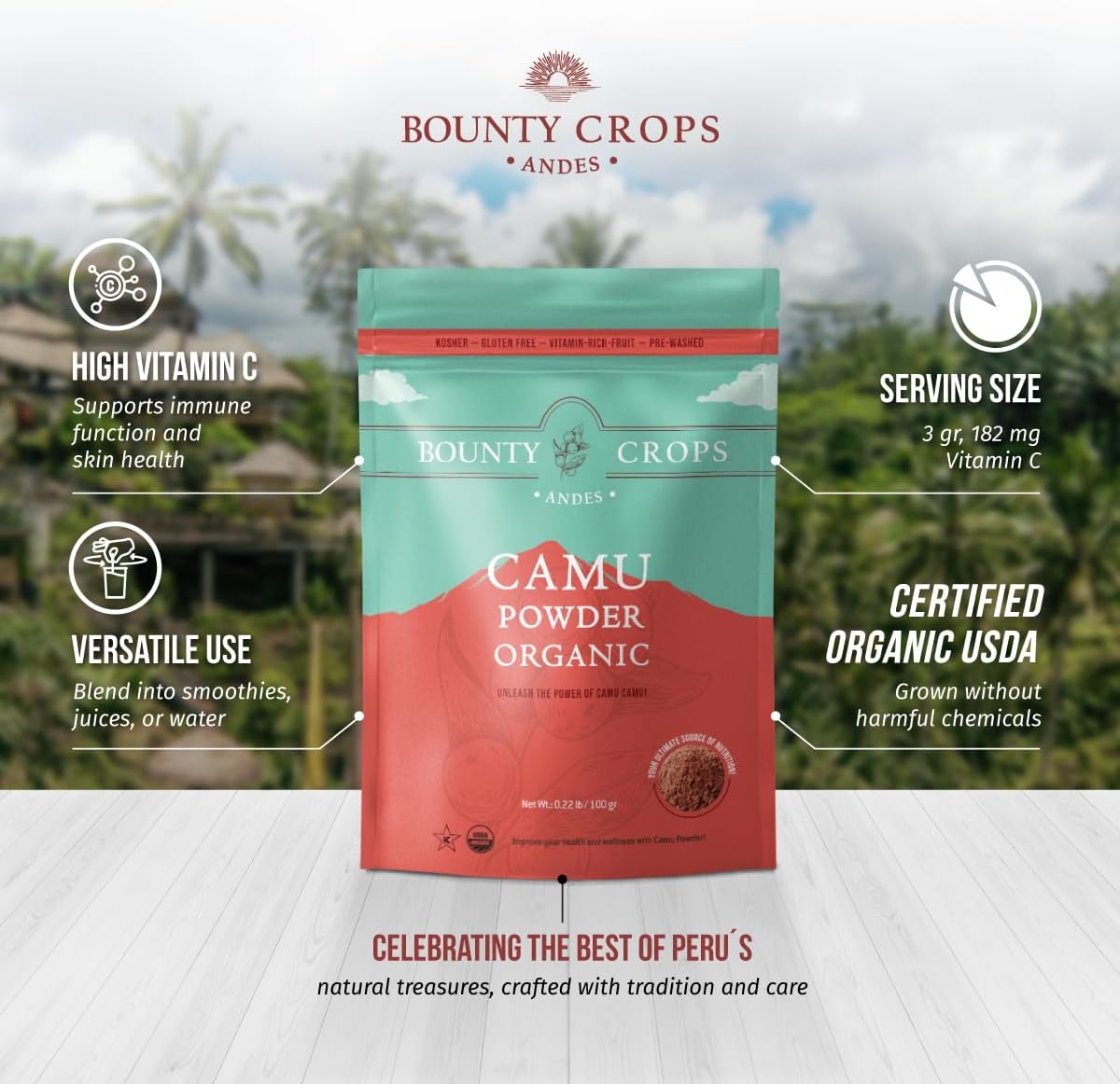 Bounty Crops Organic Camu Camu Powder (100 g) - görsel 5