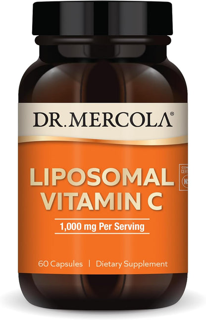 Dr. Mercola Liposomal Vitamin C – 1,000 mg – 180 Capsules (90 Servings)