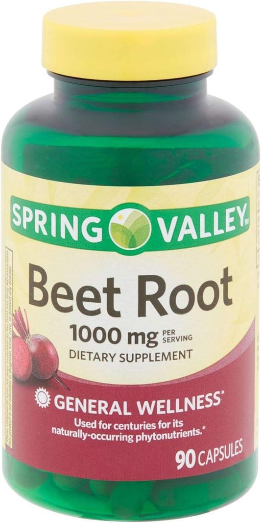 Spring Valley Beetroot 1000mg Food Supplement, 90 Capsules