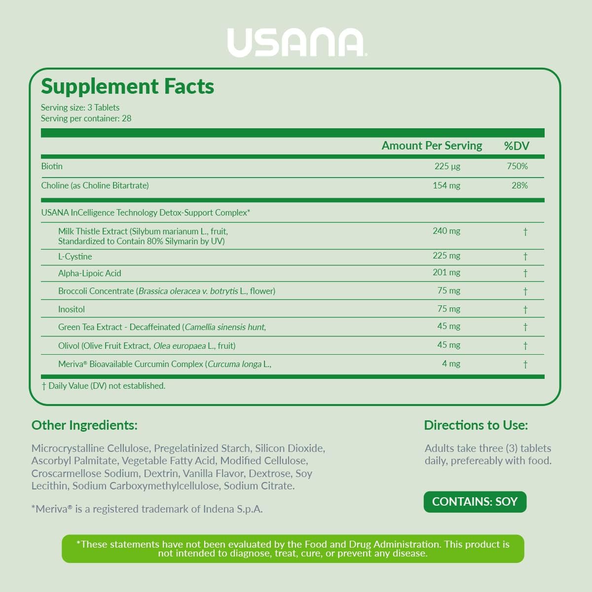 USANA Hepasil DTX with InCelligence – Liver Support Complex – 84 Tablets (28-Day Supply) - görsel 2