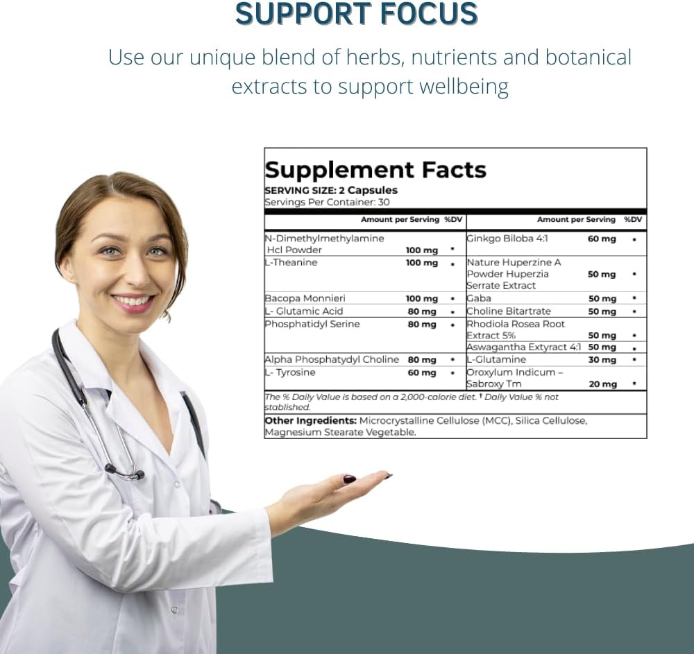 Neural-L Natural Brain Support Supplement – 60 Capsules - görsel 4