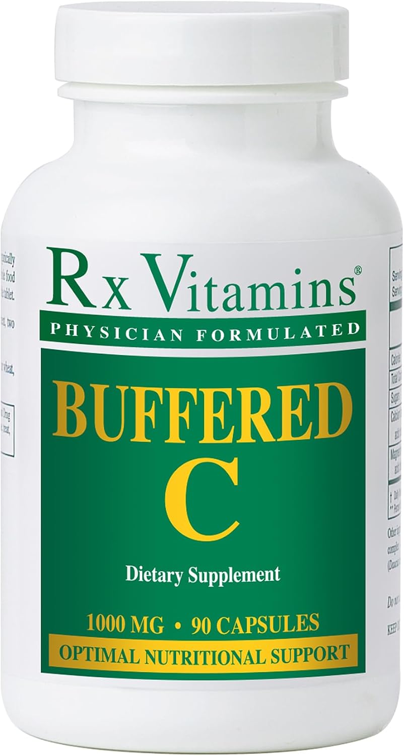 RX Vitamins Buffered C 500 mg, 90 Capsules - görsel 1