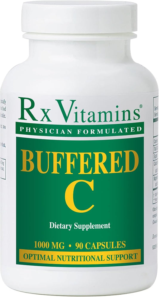 RX Vitamins Buffered C 500 mg, 90 Capsules