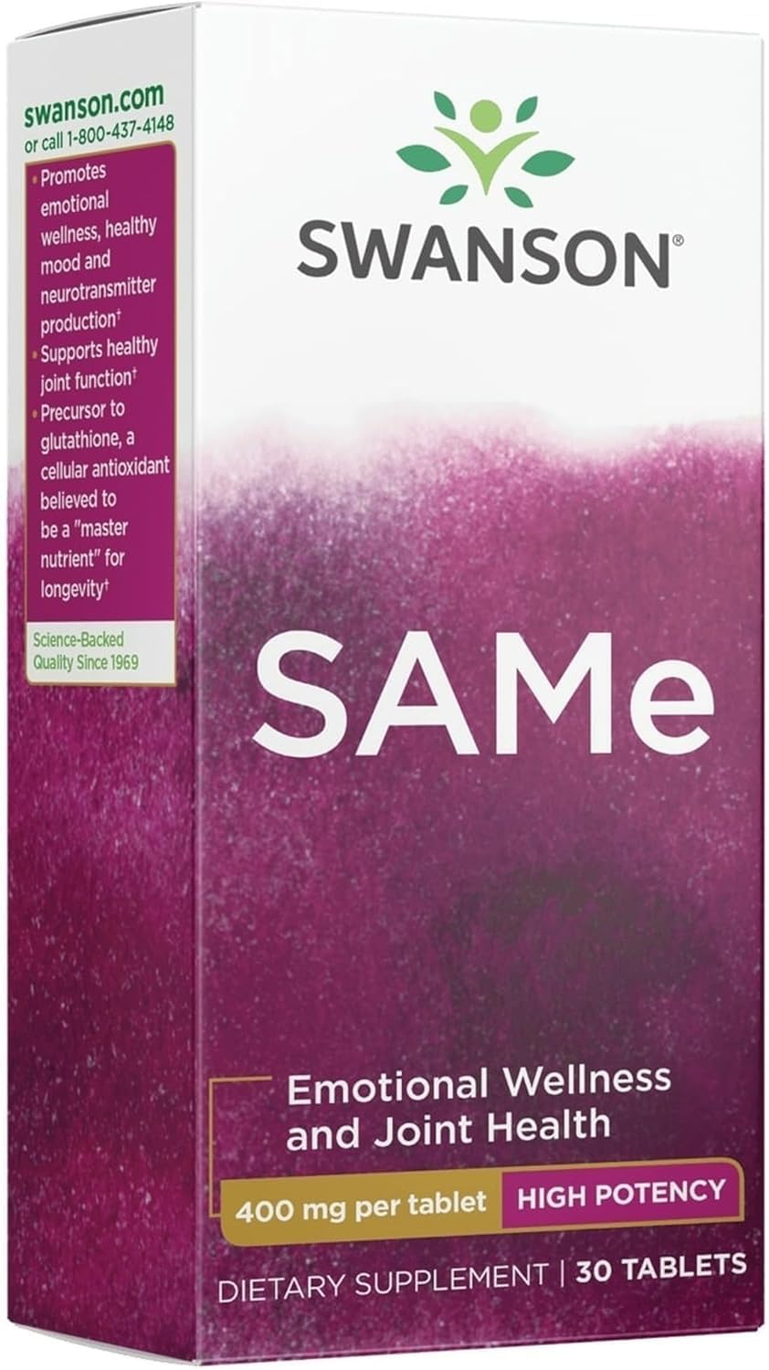 Swanson Ultra High Potency SAM-e 400 mg, 30 Tablets - görsel 1