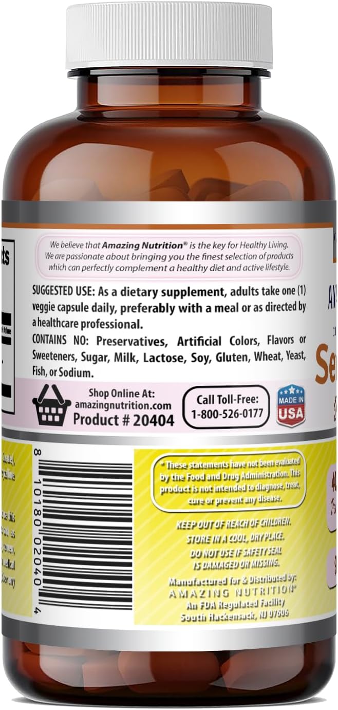 Amazing Formulae Serrapeptase Supplement | 40,000 IU | 90 Vegetable Capsules | Non-GMO | Gluten-free - görsel 4