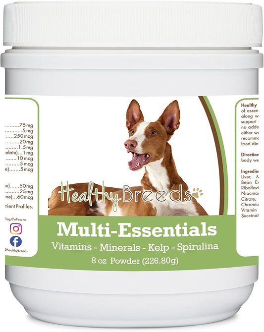 Healthy Breeds Ibizan Hound Multi-Essentials Powder for Dogs - An Ideal Supplement of Vitamins, Minerals & Antioxidants for Your Dog - 227g (8 oz)