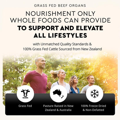 Ancestral Supplements Grass-Fed Beef Organ Supplement – Whole Body Wellness Blend, 180 Capsules
