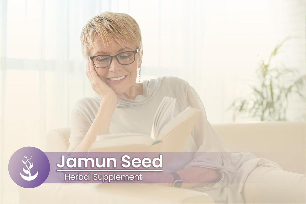 PURE ORIGINAL INGREDIENTS Jamun Seed Capsules (100 Capsules) Always Pure, No Additives Or Fillers, Lab Verified - görsel 5