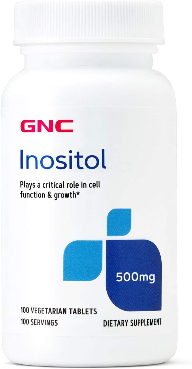 GNC Inositol 500mg Tablets, Supports Cell Function and Growth, 100 Tablets - görsel 1