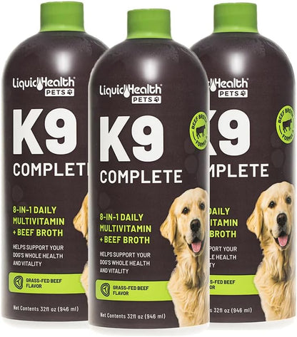 LIQUIDHEALTH K9 Complete 8-in-1 Liquid Multivitamin for Dogs (946 ml)