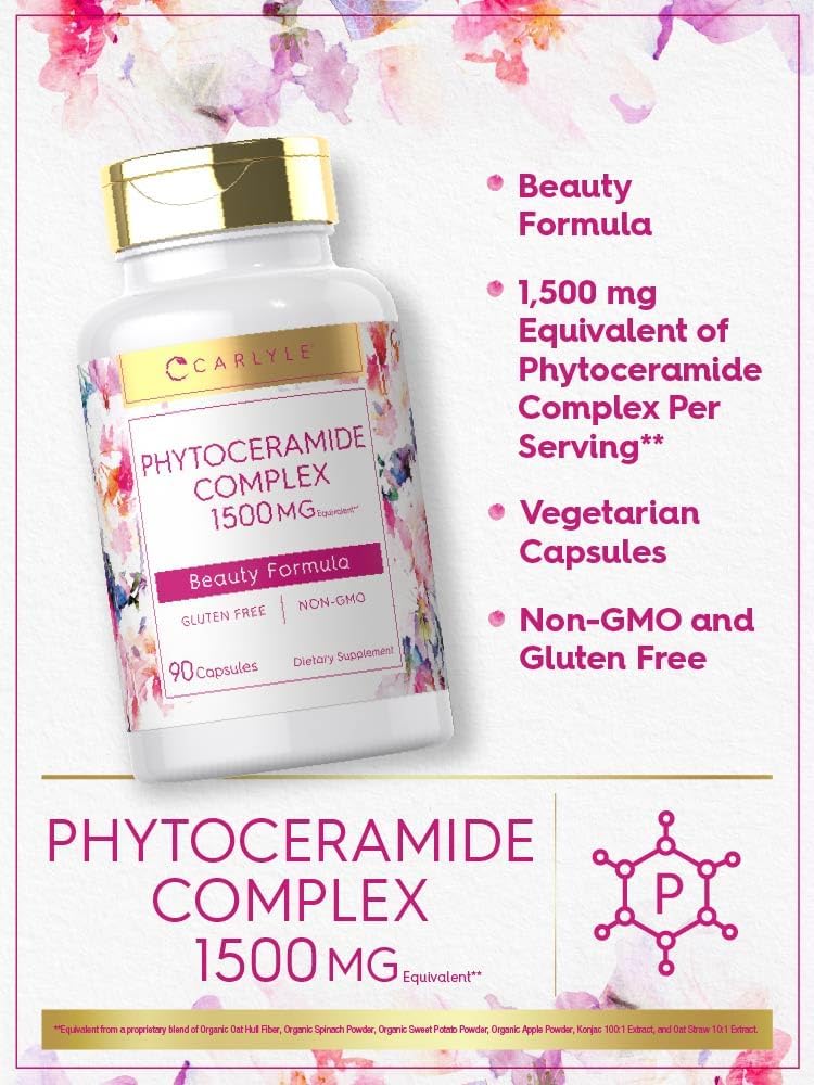 Carlyle Phytoceramide Supplement with Organic Sweet Potato – 90 Capsules – Beauty Formula Complex - görsel 4