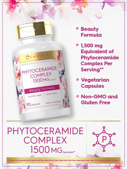 Carlyle Phytoceramide Supplement with Organic Sweet Potato – 90 Capsules – Beauty Formula Complex