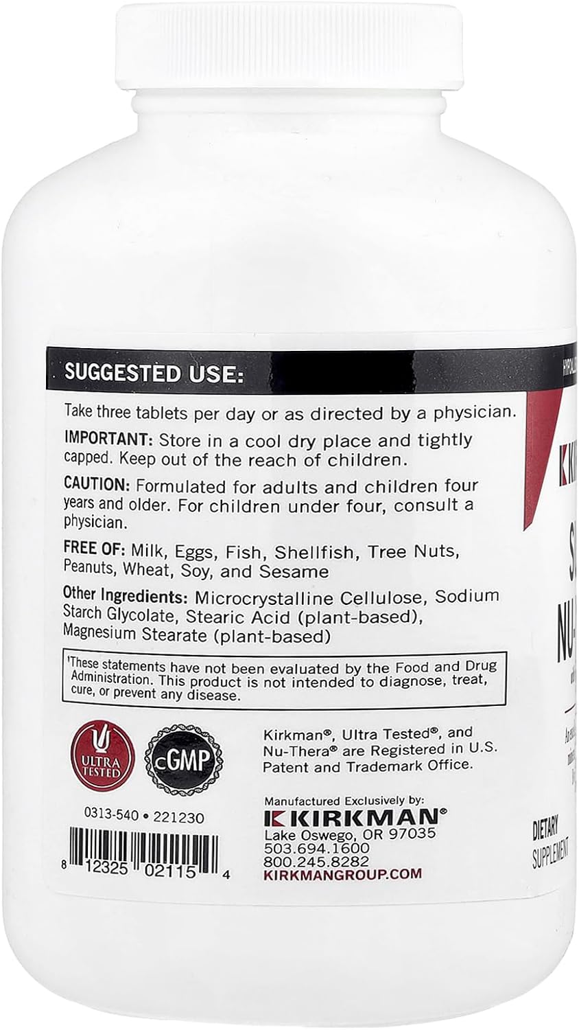 Kirkman Labs Super Nu-Thera with Extra P5P - 540 Tablets - görsel 3