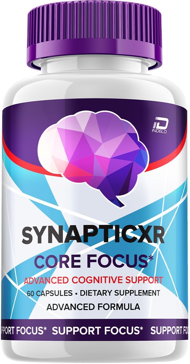 SynapticXR Brain Supplement Capsules – Synaptic XR All-Natural Maximum Strength Formula for Focus Pills, SynapticXR Support and Reviews (1 Pack – 60 Capsules) - görsel 1