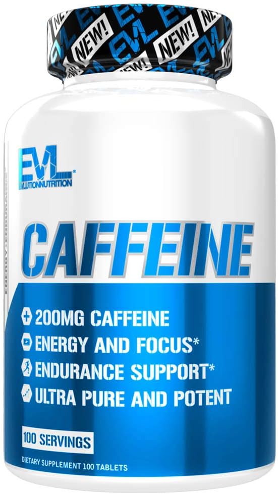 Evlution Nutrition Caffeine Tablets - 200mg per Serving - 100 Tablets - görsel 1