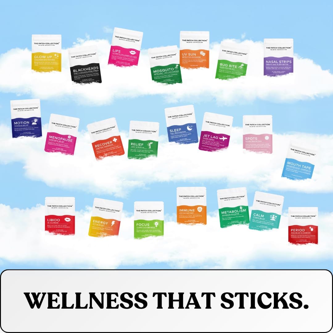 The Patch Collection® – Motion Sickness Relief Patch | Ginger, Peppermint, Safflower, Ginseng (Pack of 10) - görsel 9