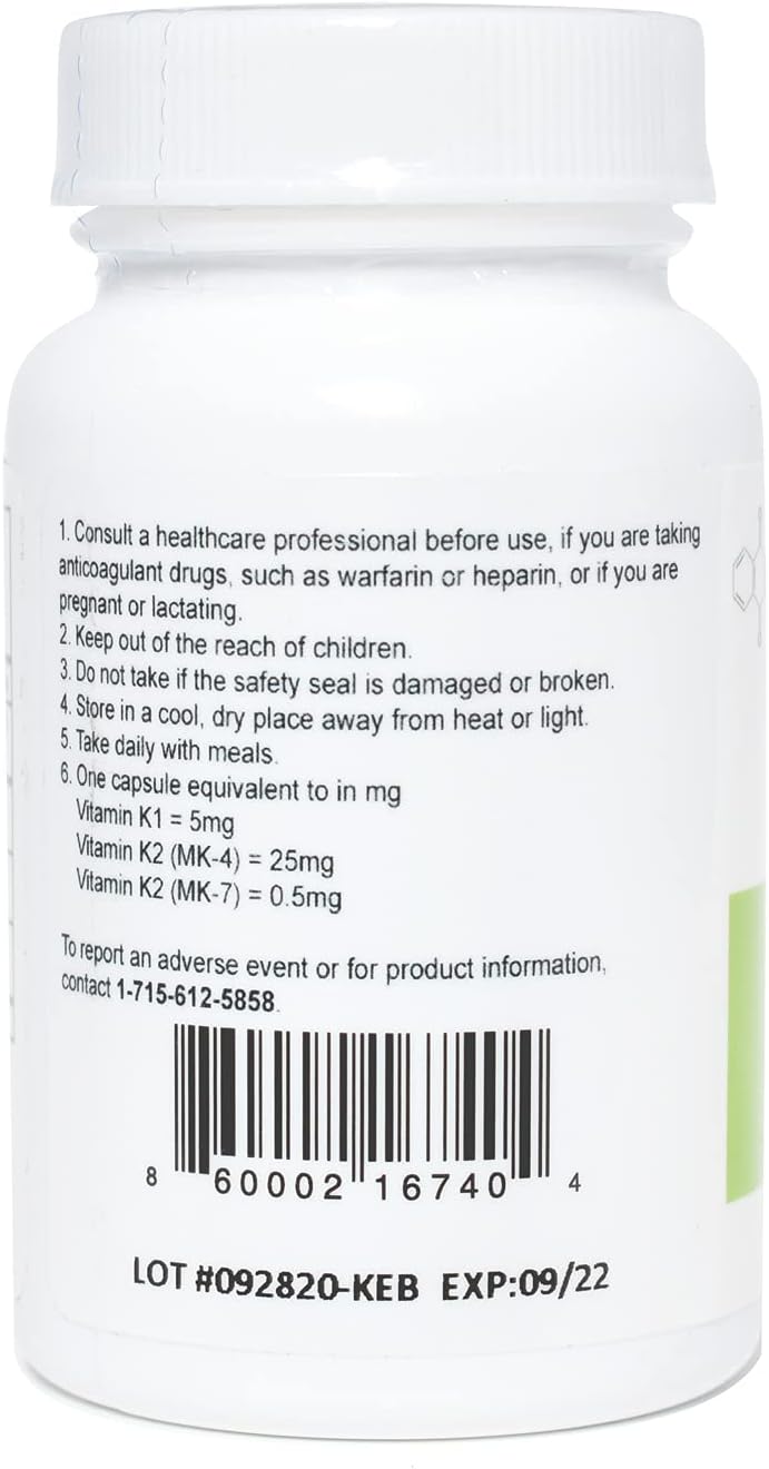 Koncentrated K - 30.5 mg Vitamin K Complex with 2 mg Astaxanthin - görsel 3