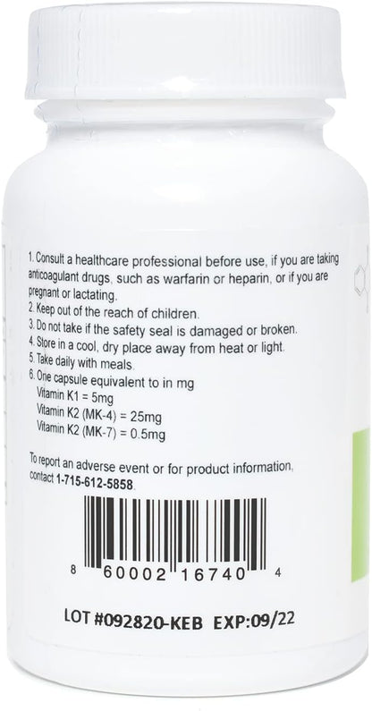 Koncentrated K - 30.5 mg Vitamin K Complex with 2 mg Astaxanthin