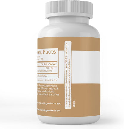 Pure Original Ingredients Soya Isoflavones, 100 Capsules