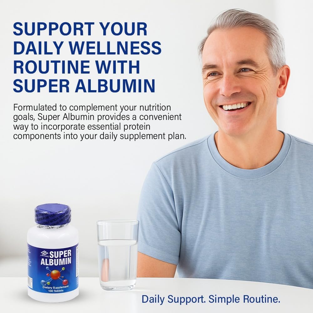 Nu-Health Super Albumin Hydrolysed Protein & Amino Tablets, Tissue Repair - görsel 2