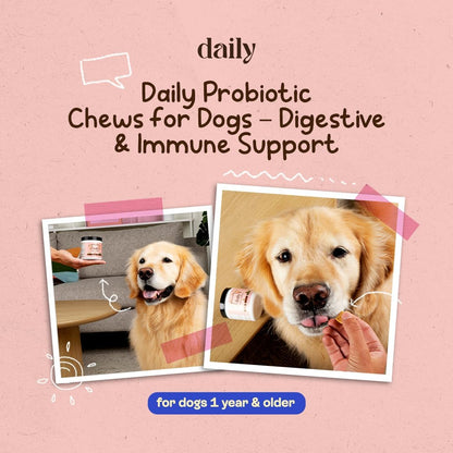 DLY PETS Probiotics for Dogs - Turkey Flavour - 30 Soft Chews