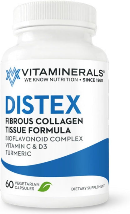Vitaminerals 117 Distex™ Spinal Disc Support - Bromelain, Turmeric, Manganese - 60 Vegan Capsules